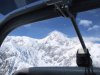 Mt. McKinley summit from Mustang II cockpit