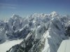 Flight up Tokositna Glacier - west view