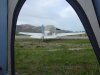 View from the sleeping bag in Yukon Territory
